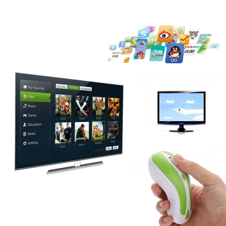 PR-01 เมาส์อากาศไร้สาย 6D ไจโรสโคป Fly Air Mouse พร้อมตัวรับสัญญาณ USB 2.4G ความละเอียด 1600 DPI สำหรับคอมพิวเตอร์ PC Android สมาร์ททีวีบ็อกซ์, KB6572GW, KB6572LB, KB6572LW, KB6572PB, KB6572PW, KB6572RB, KB6572RW, KB6572YB