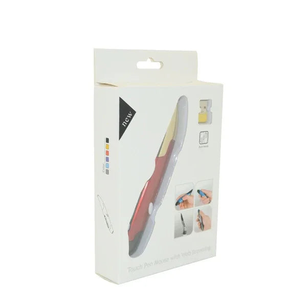 เมาส์ปากกาออปติคอลไร้สาย 2.4G USB รับสัญญาณ ปรับ DPI 1600 สำหรับคอมพิวเตอร์ PC แล็ปท็อป วาดภาพ สอน PR-03 (สีแดง), PR-03 (สีน้ำเงิน), PR-03 (สีเทา)