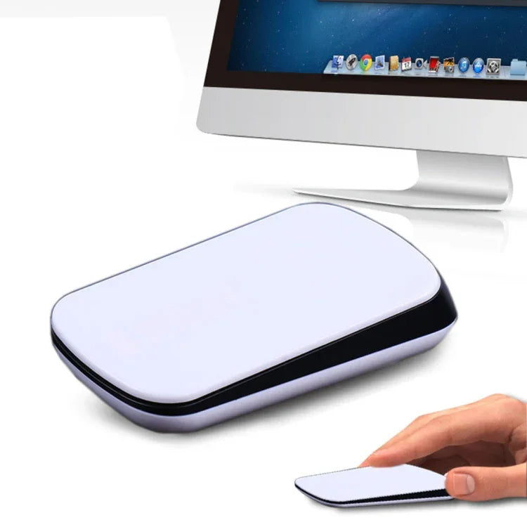 เมาส์ออปติคอลไร้สาย 2.4GHz 1200 DPI แบบสัมผัสเลื่อน สำหรับ Mac เดสก์ท็อป แล็ปท็อป (สีขาว) รุ่น TM-825