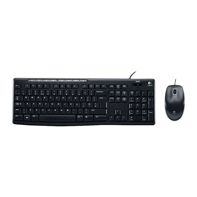 ชุดคีย์บอร์ดและเมาส์มีสาย Logitech MK200