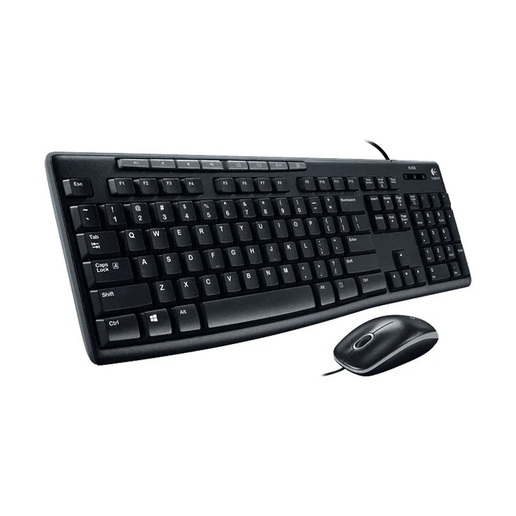 ชุดคีย์บอร์ดและเมาส์มีสาย Logitech MK200