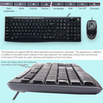 ชุดคีย์บอร์ดและเมาส์มีสาย Logitech MK200