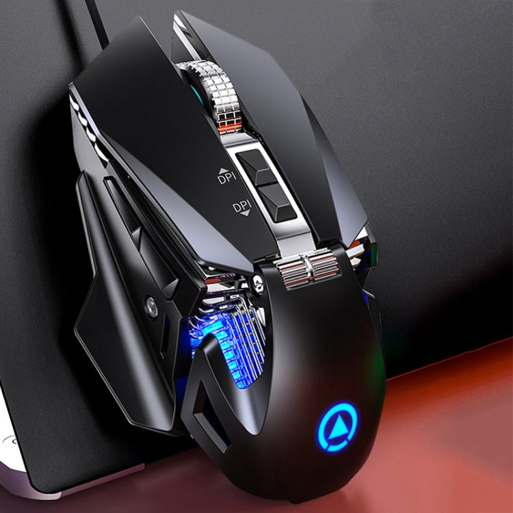YINDIAO G10 เมาส์เกมมิ่งกลไกโลหะมีสาย 7 ปุ่ม ปรับได้ 7 โหมด 7200DPI พร้อมไฟ RGB รุ่นเวอร์ชันเสียง