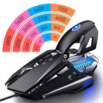 YINDIAO G10 เมาส์เกมมิ่งกลไกโลหะมีสาย 7 ปุ่ม ปรับได้ 7 โหมด 7200DPI พร้อมไฟ RGB รุ่นเวอร์ชันเสียง