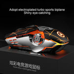 YINDIAO เมาส์เกมมิ่งกลไกมีสาย 7 ปุ่ม ปรับได้ 4 โหมด 3200DPI พร้อมไฟ RGB รุ่นเวอร์ชันเงียบ