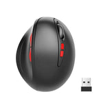 เมาส์ไร้สาย HXSJ T33 2.4GHz แบบออปติคอล ดีไซน์ตามหลักสรีรศาสตร์ สำหรับโน้ตบุ๊กและพีซี