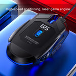 เมาส์เกมมิ่งมีสาย YINDIAO G5 3200DPI ปรับได้ 4 โหมด 6 ปุ่ม ไฟ RGB รุ่น G5 สีดำ รุ่น G5 สีขาว