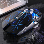 เมาส์เกมมิ่งไร้สายชาร์จได้ YINDIAO A7 2.4GHz 1600DPI ปรับได้ 3 โหมด 7 ปุ่ม ไฟ RGB แบบเงียบ