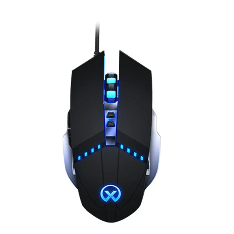 เมาส์เกมมิ่งมีสาย GM20 3200DPI ปรับได้ 4 โหมด 7 ปุ่ม ไฟ RGB สีดำ สีขาว