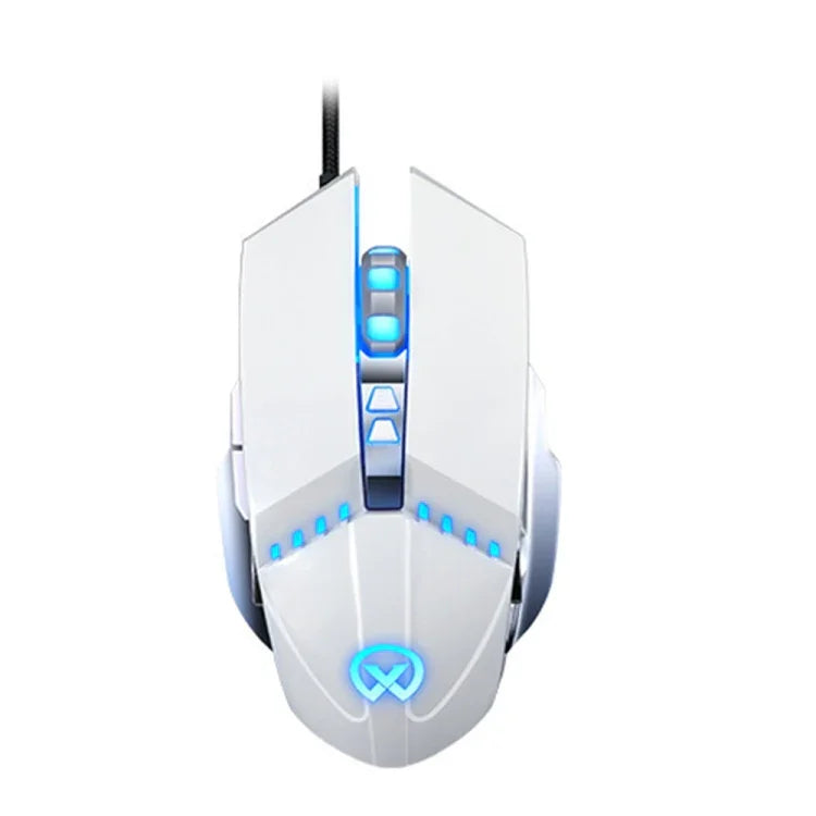 เมาส์เกมมิ่งมีสาย GM20 3200DPI ปรับได้ 4 โหมด 7 ปุ่ม ไฟ RGB สีดำ สีขาว