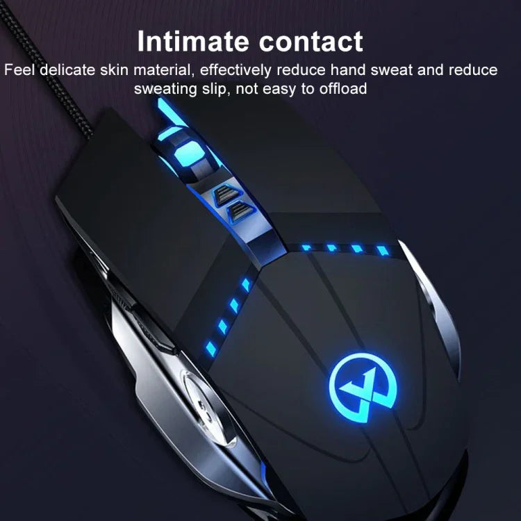 เมาส์เกมมิ่งมีสาย GM20 3200DPI ปรับได้ 4 โหมด 7 ปุ่ม ไฟ RGB สีดำ สีขาว
