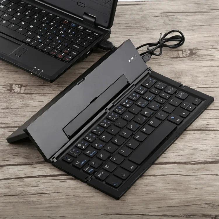 คีย์บอร์ด Bluetooth V3.0 บางพับได้ GK608 พร้อมที่วางในตัว รองรับ Android / iOS / Windows, GK608 (ดำ), GK608 (เทา), GK608 (ทอง)