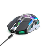 เมาส์ออปติคอลไร้สาย ZERODATE T30 2.4GHz 2400DPI ปรับได้ 3 ระดับ ไฟ RGB สีขาว