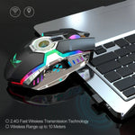 เมาส์ออปติคอลไร้สาย ZERODATE T30 2.4GHz 2400DPI ปรับได้ 3 ระดับ ไฟ RGB สีขาว