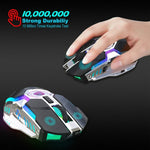 เมาส์ออปติคอลไร้สาย ZERODATE T30 2.4GHz 2400DPI ปรับได้ 3 ระดับ ไฟ RGB สีขาว