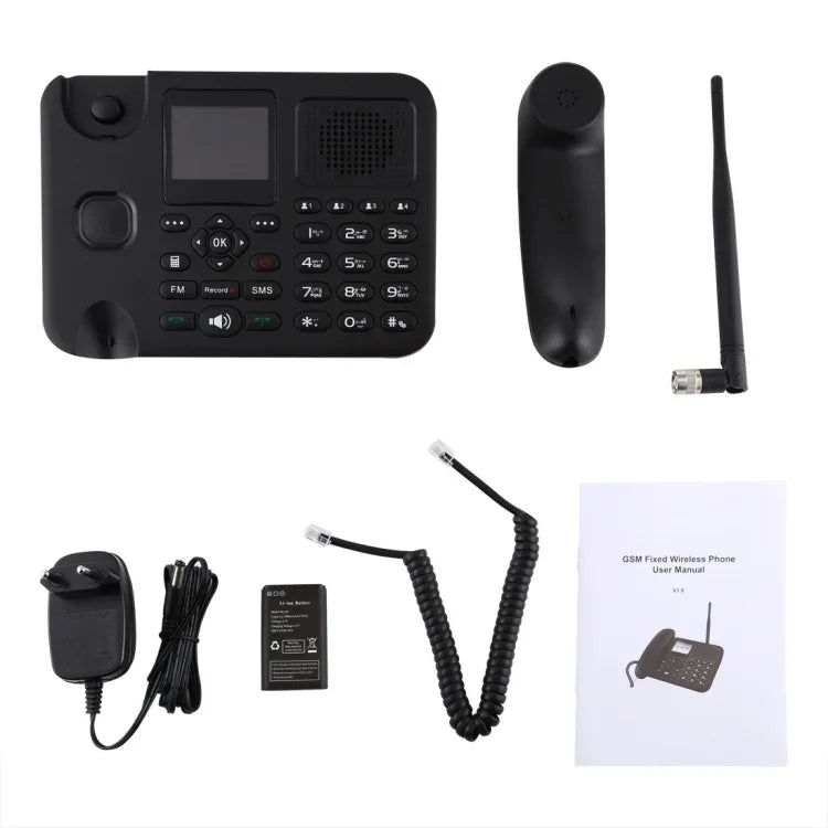ZT9000 โทรศัพท์ธุรกิจไร้สาย GSM หน้าจอ TFT ขนาด 2.4 นิ้ว ความถี่สี่ย่าน: GSM 850/900/1800/1900MHz
