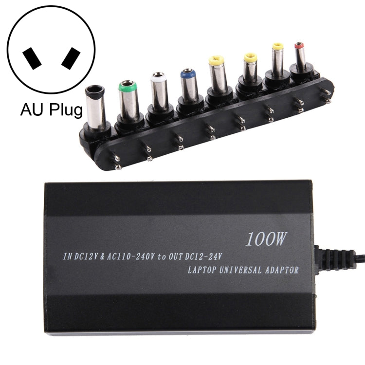ที่ชาร์จโน้ตบุ๊ก 100W แบบสากล พร้อมที่ชาร์จในรถยนต์ อะแดปเตอร์ไฟ AC และอะแดปเตอร์ไฟ 8 ตัว พร้อมพอร์ต USB 1 ช่อง สำหรับ Samsung, Sony, Asus, Acer, IBM, HP, DELL, ปลั๊ก UK, ปลั๊ก AU, ปลั๊ก EU, ปลั๊ก UK