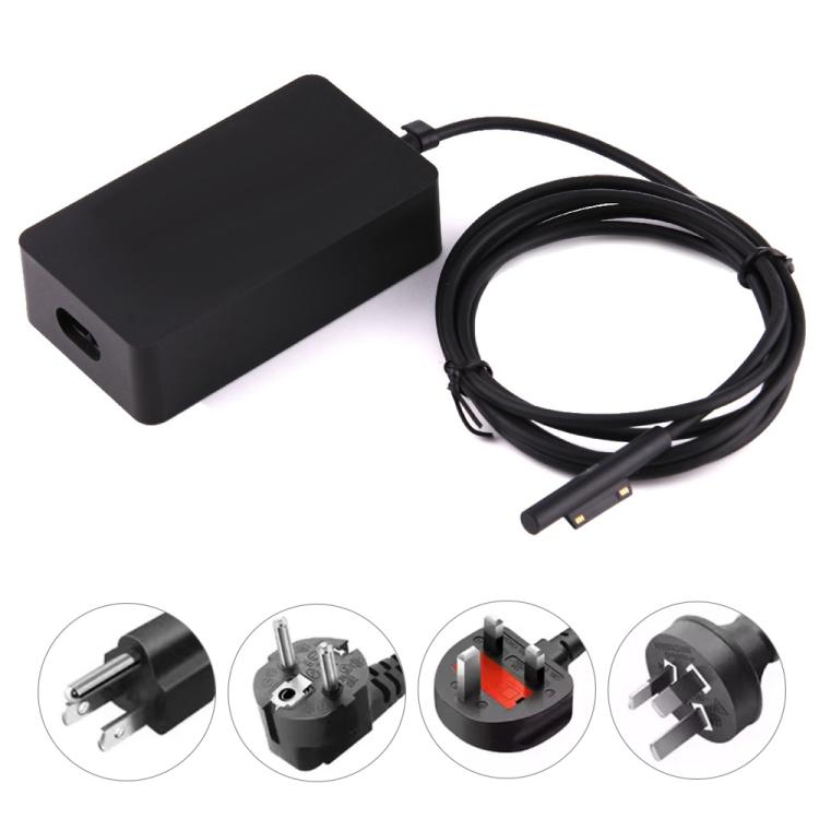 อะแดปเตอร์ไฟ AC 15V 4A ของแท้ สำหรับ Microsoft Surface Book / Pro 4 / Pro 3, 65W 4A