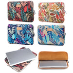 กระเป๋าซอง Lisen ขนาด 14 นิ้ว ลายใบไม้สีสันสดใส มีซิป กระเป๋าถือสำหรับ Macbook, Samsung, Lenovo, Sony, DELL Alienware, CHUWI, ASUS, HP โน้ตบุ๊ก ขนาด 14 นิ้วและต่ำกว่า, 14 นิ้ว