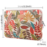 กระเป๋าใส่แล็ปท็อป Lisen ขนาด 11.6 นิ้ว ลายใบไม้สีสัน พร้อมซิป