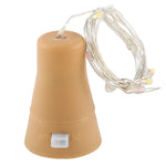 ไฟสายทองแดงโซลาร์เซลล์ 1 เมตร 10 ดวง LED SMD 0603, ไฟสีสันสดใส ความยาว 1 เมตร