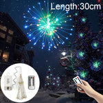 ไฟตกแต่ง LED 150 ดวง ใช้ถ่าน พร้อมรีโมทคอนโทรล, ความยาว 30 ซม. ไฟสีสันสดใส, 30 ซม. ไฟสีขาว, 30 ซม. ไฟสีขาวอุ่น