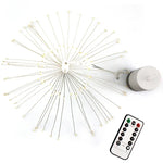 ไฟตกแต่ง LED 150 ดวง ใช้ถ่าน พร้อมรีโมทคอนโทรล, ความยาว 30 ซม. ไฟสีสันสดใส, 30 ซม. ไฟสีขาว, 30 ซม. ไฟสีขาวอุ่น