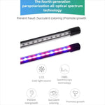 โคมไฟ LED ปรับสเปกตรัม 3 หัว 30W ตั้งเวลาสำหรับการเจริญเติบโตของพืช ใช้ปลั๊ก USB DC 5V, 30W