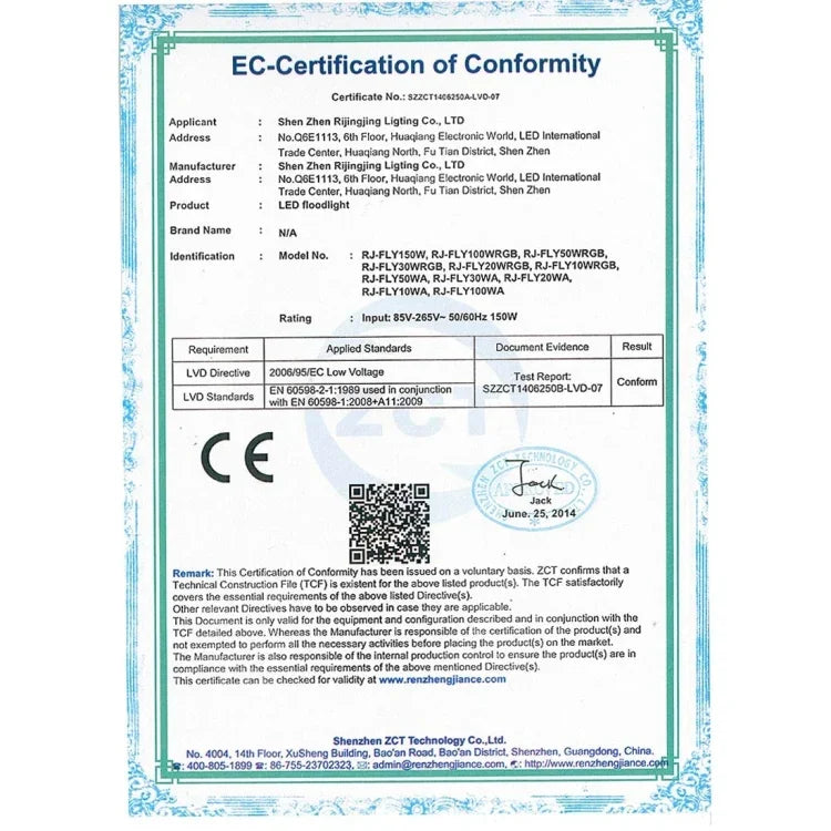750LM พร้อมรีโมทคอนโทรล, AC 110-265V, 10W
