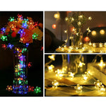 ไฟประดับเทศกาลดอกซากุระ 3 เมตร 20 LED, ใช้แบตเตอรี่, ไฟสีสัน 3 เมตร, ไฟสีขาวอุ่น 3 เมตร