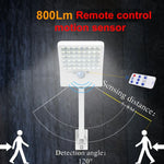โคมไฟแบนพลังงานแสงอาทิตย์ 6W 800LM 48 LEDs พร้อมขาตั้งและรีโมทคอนโทรล