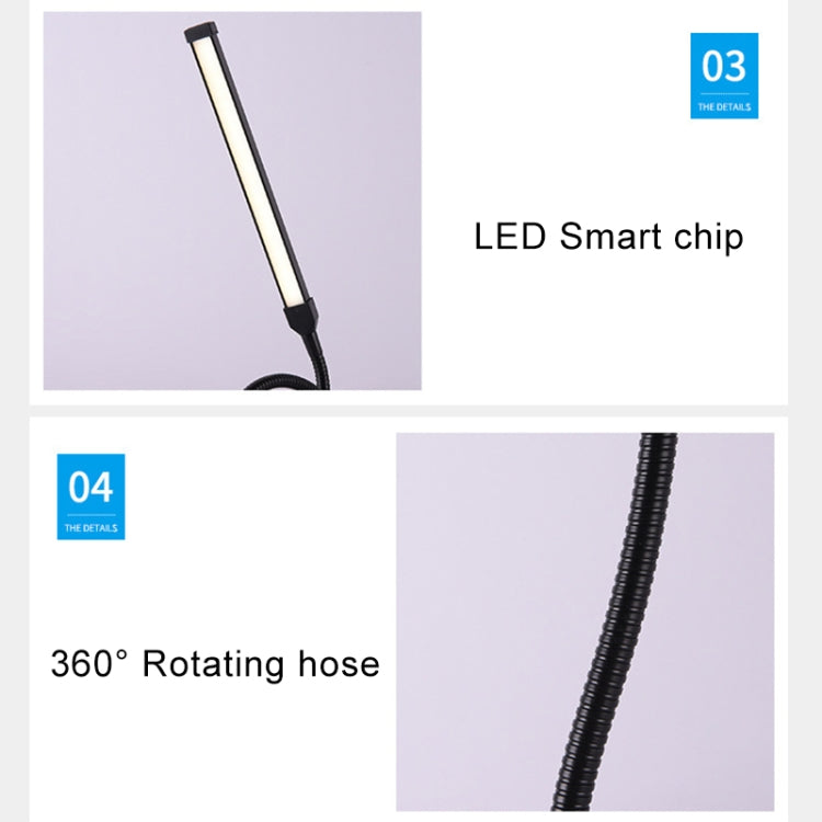 โคมไฟตั้งโต๊ะ LED 8W พับได้ ปรับได้ ป้องกันสายตา รุ่นเสียบ USB รุ่นเสียบ USB (สีขาว) รุ่นเสียบ USB (สีดำ)