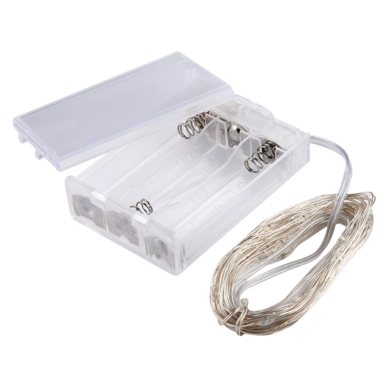 โคมไฟนางฟ้า LED SMD 0603 50 ดวง พร้อมกล่องใส่ถ่าน AA 3 ก้อน, DC 5V, ไฟสีน้ำเงิน 5 เมตร, ไฟหลากสี 5 เมตร, ไฟชมพู 5 เมตร, ไฟเขียว 5 เมตร, ไฟม่วง 5 เมตร, ไฟแดง 5 เมตร, ไฟขาว 5 เมตร, ไฟขาวอุ่น 5 เมตร, ไฟเหลือง 5 เมตร