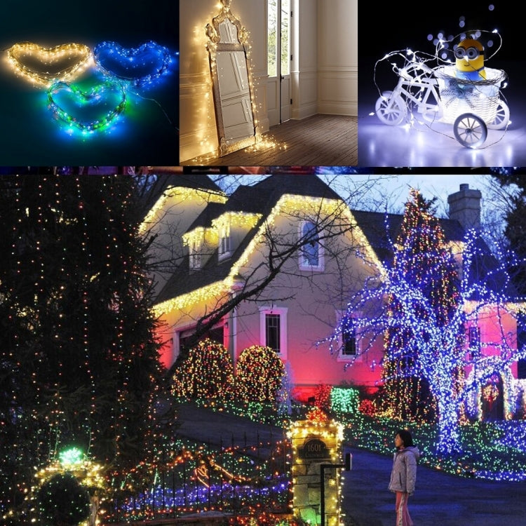 โคมไฟนางฟ้า LED SMD 0603 50 ดวง พร้อมกล่องใส่ถ่าน AA 3 ก้อน, DC 5V, ไฟสีน้ำเงิน 5 เมตร, ไฟหลากสี 5 เมตร, ไฟชมพู 5 เมตร, ไฟเขียว 5 เมตร, ไฟม่วง 5 เมตร, ไฟแดง 5 เมตร, ไฟขาว 5 เมตร, ไฟขาวอุ่น 5 เมตร, ไฟเหลือง 5 เมตร