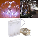 โคมไฟนางฟ้า LED SMD 0603 50 ดวง พร้อมกล่องใส่ถ่าน AA 3 ก้อน, DC 5V, ไฟสีน้ำเงิน 5 เมตร, ไฟหลากสี 5 เมตร, ไฟชมพู 5 เมตร, ไฟเขียว 5 เมตร, ไฟม่วง 5 เมตร, ไฟแดง 5 เมตร, ไฟขาว 5 เมตร, ไฟขาวอุ่น 5 เมตร, ไฟเหลือง 5 เมตร