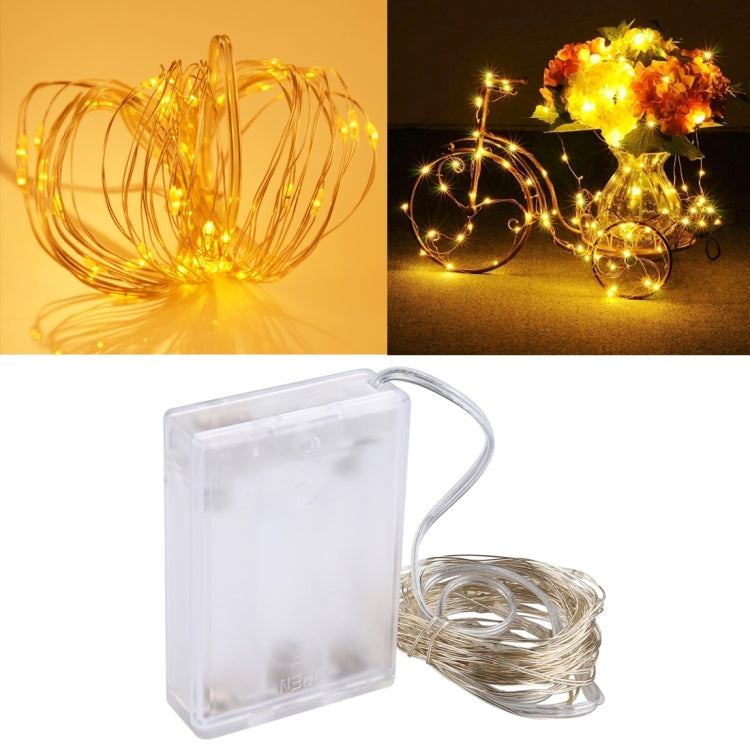 โคมไฟนางฟ้า LED SMD 0603 50 ดวง พร้อมกล่องใส่ถ่าน AA 3 ก้อน, DC 5V, ไฟสีน้ำเงิน 5 เมตร, ไฟหลากสี 5 เมตร, ไฟชมพู 5 เมตร, ไฟเขียว 5 เมตร, ไฟม่วง 5 เมตร, ไฟแดง 5 เมตร, ไฟขาว 5 เมตร, ไฟขาวอุ่น 5 เมตร, ไฟเหลือง 5 เมตร