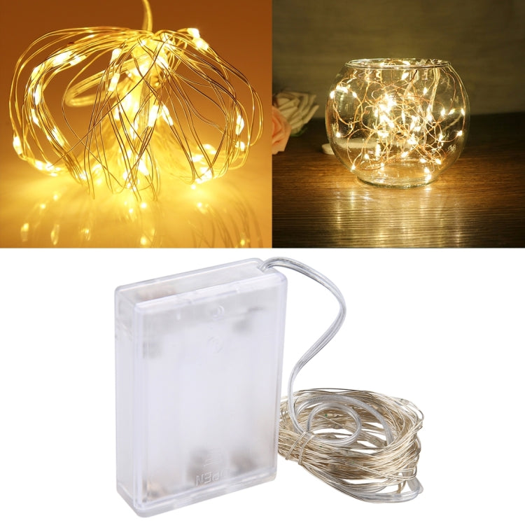 โคมไฟนางฟ้า LED SMD 0603 50 ดวง พร้อมกล่องใส่ถ่าน AA 3 ก้อน, DC 5V, ไฟสีน้ำเงิน 5 เมตร, ไฟหลากสี 5 เมตร, ไฟชมพู 5 เมตร, ไฟเขียว 5 เมตร, ไฟม่วง 5 เมตร, ไฟแดง 5 เมตร, ไฟขาว 5 เมตร, ไฟขาวอุ่น 5 เมตร, ไฟเหลือง 5 เมตร