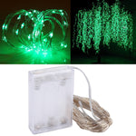 ไฟประดับโคมไฟนางฟ้า 100 LEDs SMD 06033 ใช้ถ่าน AA, DC 5V, ไฟแดง 10m, ไฟขาว 10m, ไฟขาวอุ่น 10m, ไฟเหลือง 10m, ไฟน้ำเงิน 10m, ไฟหลากสี 10m, ไฟชมพู 10m, ไฟเขียว 10m, ไฟม่วง 10m