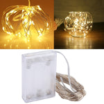 ไฟประดับโคมไฟนางฟ้า 100 LEDs SMD 06033 ใช้ถ่าน AA, DC 5V, ไฟแดง 10m, ไฟขาว 10m, ไฟขาวอุ่น 10m, ไฟเหลือง 10m, ไฟน้ำเงิน 10m, ไฟหลากสี 10m, ไฟชมพู 10m, ไฟเขียว 10m, ไฟม่วง 10m
