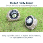 ไฟสปอร์ตไลท์จำลองหินพลังงานแสงอาทิตย์ LED กันน้ำ IP65 สำหรับสวนและสนามหญ้ากลางแจ้ง