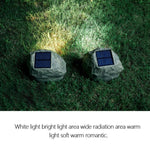ไฟสปอร์ตไลท์จำลองหินพลังงานแสงอาทิตย์ LED กันน้ำ IP65 สำหรับสวนและสนามหญ้ากลางแจ้ง