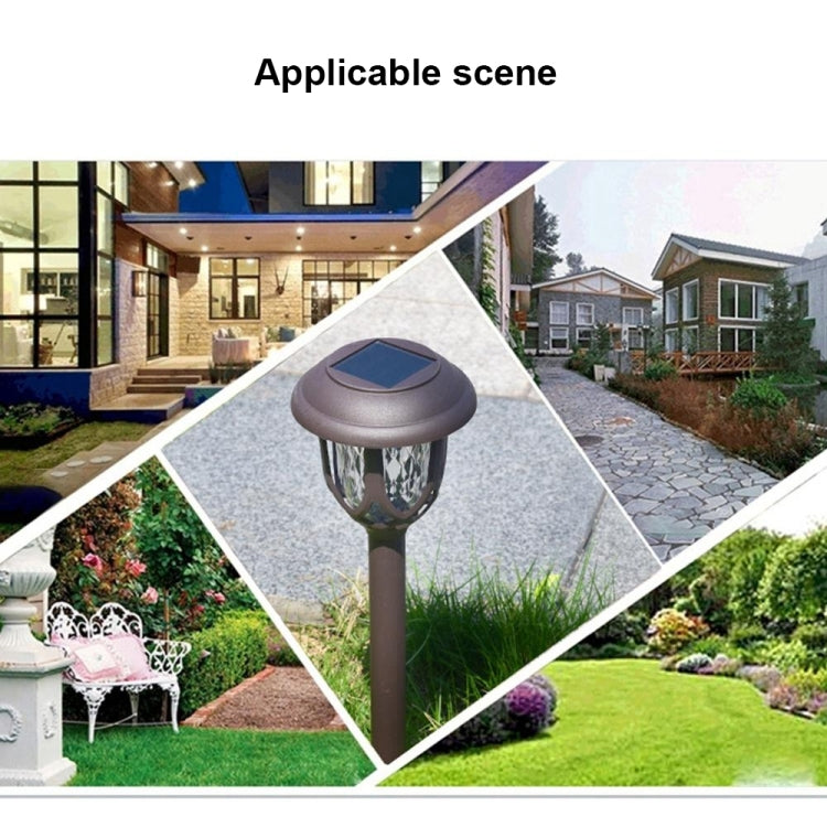 โคมไฟสนามกลางแจ้งกาแฟพลังงานแสงอาทิตย์ LED กันน้ำ IP65 สำหรับตกแต่งสวน