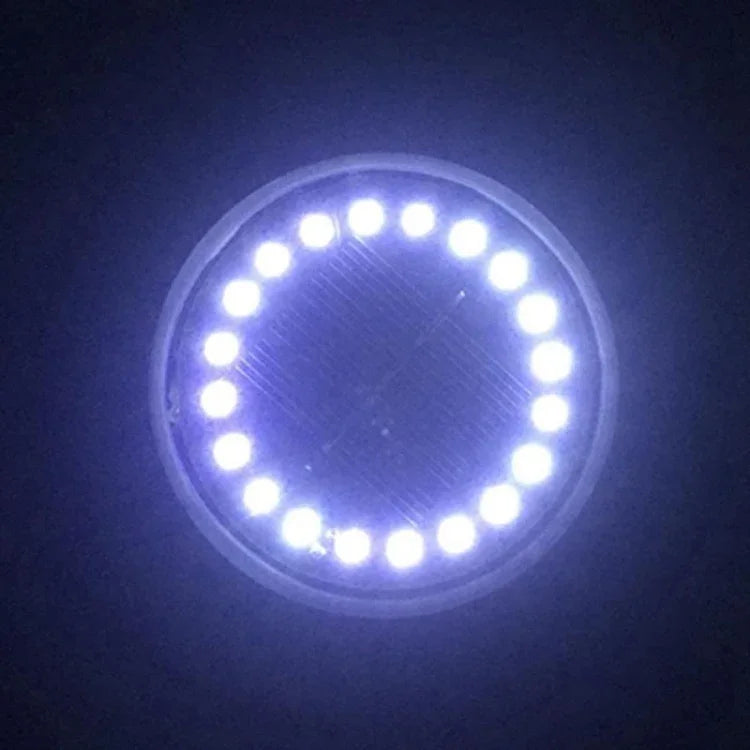 ไฟฝังดินพลังงานแสงอาทิตย์ 2 ชิ้น 16 ดวง LED กันน้ำ IP65 สำหรับสวนและถนนกลางแจ้ง, 16 ดวง LED