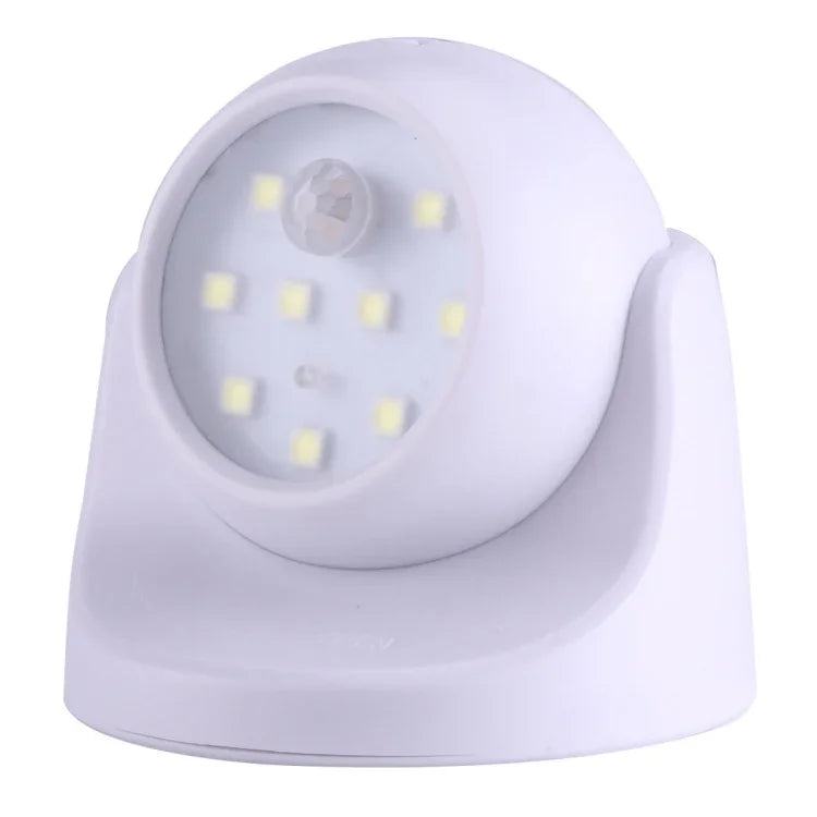 ไฟตู้เสื้อผ้าไร้สาย 9 ดวง LED 240 LM 6000K หมุนได้ 360 องศา เซ็นเซอร์ตรวจจับการเคลื่อนไหว ไฟกลางคืน ไฟผนัง สำหรับห้องนอน ห้องนั่งเล่น ห้องน้ำ ทางเดิน