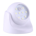 ไฟตู้เสื้อผ้าไร้สาย 9 ดวง LED 240 LM 6000K หมุนได้ 360 องศา เซ็นเซอร์ตรวจจับการเคลื่อนไหว ไฟกลางคืน ไฟผนัง สำหรับห้องนอน ห้องนั่งเล่น ห้องน้ำ ทางเดิน