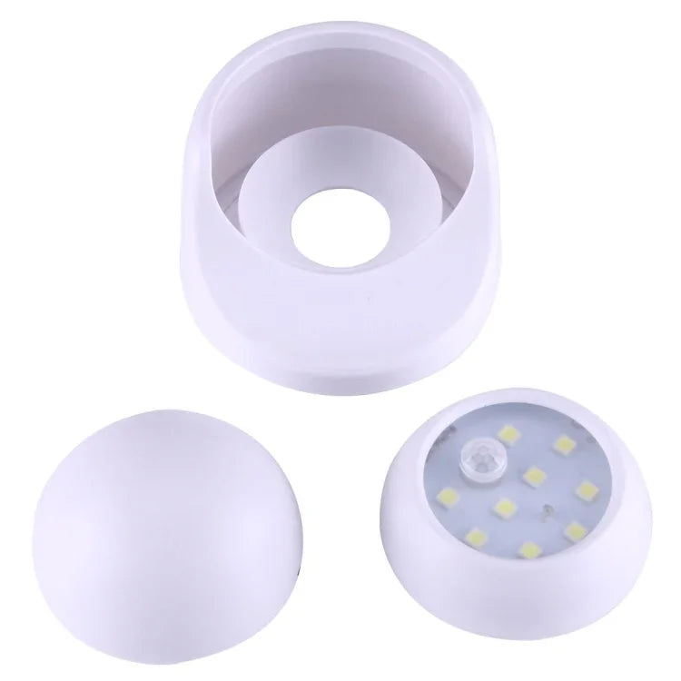 ไฟตู้เสื้อผ้าไร้สาย 9 ดวง LED 240 LM 6000K หมุนได้ 360 องศา เซ็นเซอร์ตรวจจับการเคลื่อนไหว ไฟกลางคืน ไฟผนัง สำหรับห้องนอน ห้องนั่งเล่น ห้องน้ำ ทางเดิน