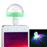 ไฟเวทีคริสตัลบอล LED RGB 4W USB พร้อมอะแดปเตอร์ Micro USB, พร้อมอะแดปเตอร์ Micro USB