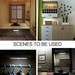 ไฟเซนเซอร์ตรวจจับร่างกายมนุษย์อัจฉริยะหน้าจอกว้าง 2.8W 40 ดวงไฟ LED สีขาวอุ่น ไฟทางเดินและตู้ LED รุ่นชาร์จ USB 2.8W 40 ดวงไฟ LED สีขาวอุ่น