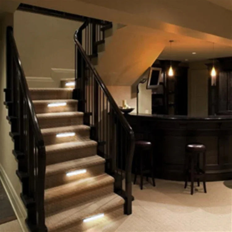 0.8W 10 LEDs Warm White Light Narrow Screen Intelligent Human Body Sensor Light LED Corridor Cabinet Light, USB Charging Version, 0.8W 10 LEDs Warm White