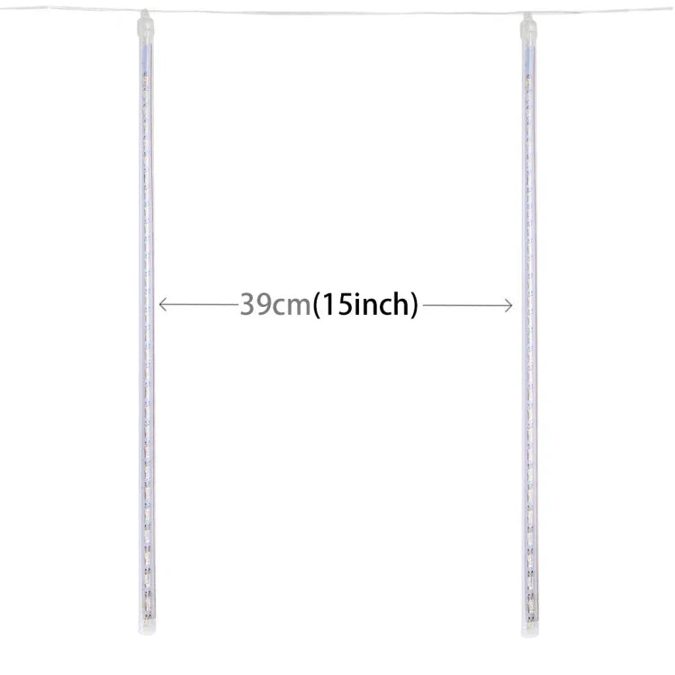 ไฟตกแต่ง LED เส้นผ่านศูนย์กลางท่อ 1.2 ซม. ใช้ไฟ AC 100-240V พร้อมปลั๊ก US, EU เลือกได้, 8 ชิ้น 50 ซม./สีน้ำเงิน, 8 ชิ้น 50 ซม./สีสันสดใส, 8 ชิ้น 50 ซม./สีขาว